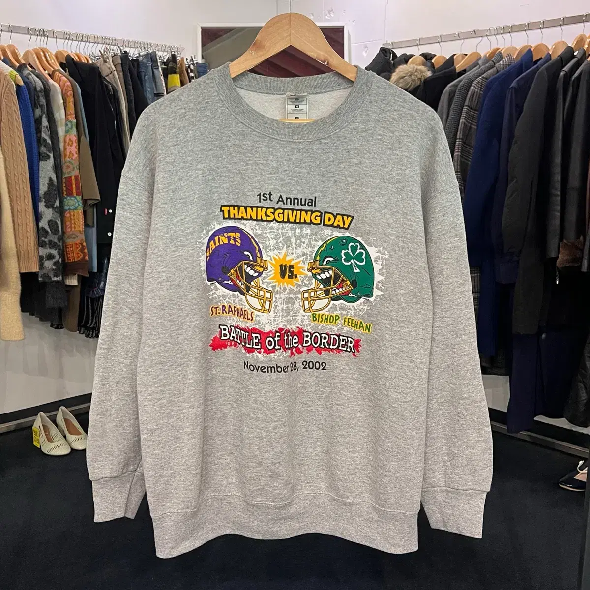 [TAPPO] [XL] 1st THANKS GIVING DAY Sweatshirt Man to Man