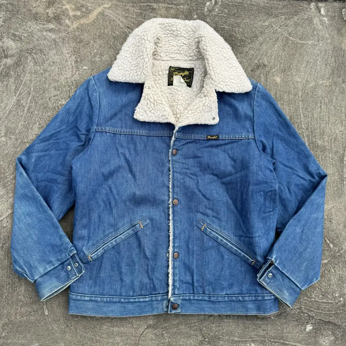 [M~L] Wrangler Wrangler Denim Sherpa Jacket