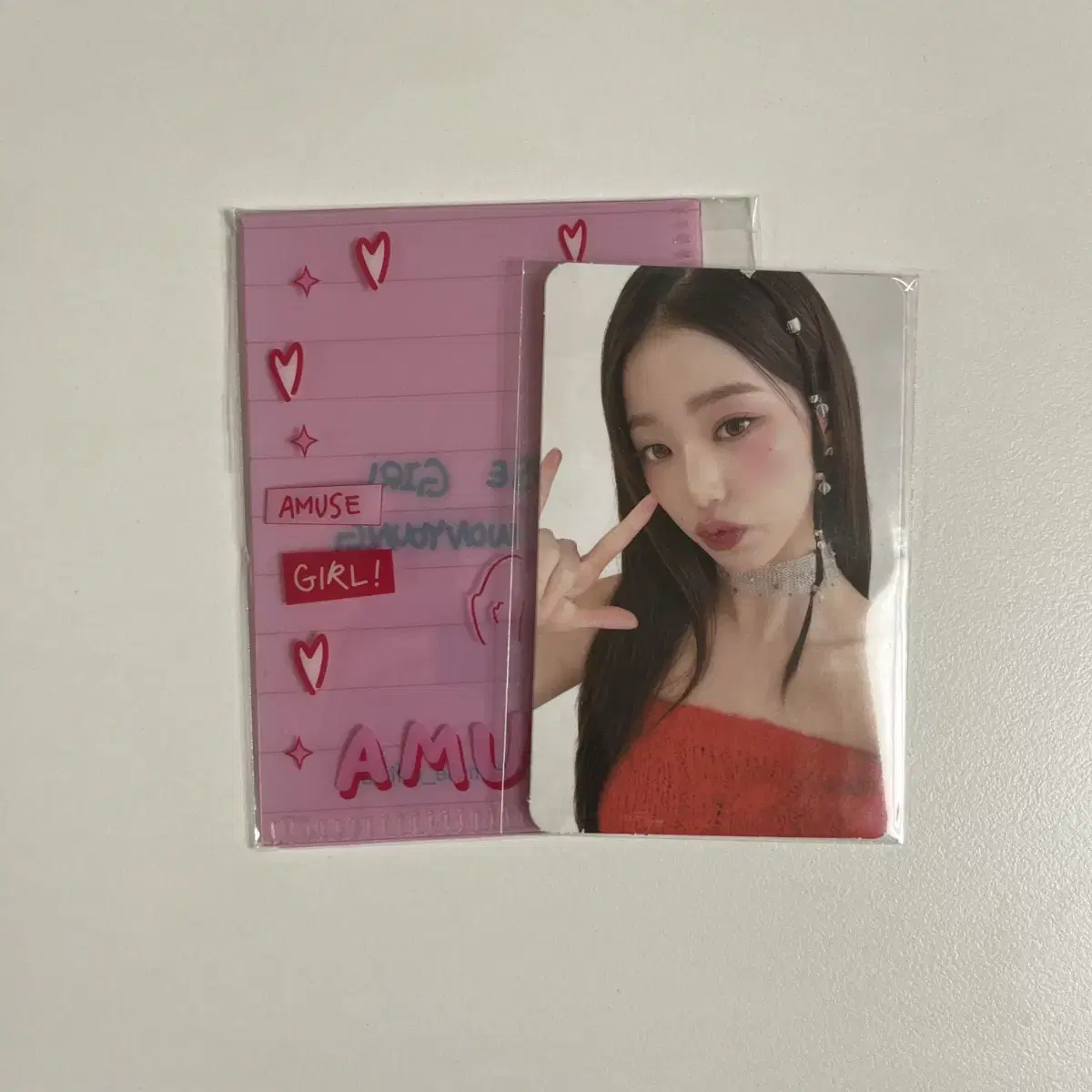 ive jang wonyoung amuse photocard+photocard holder wts iz*one