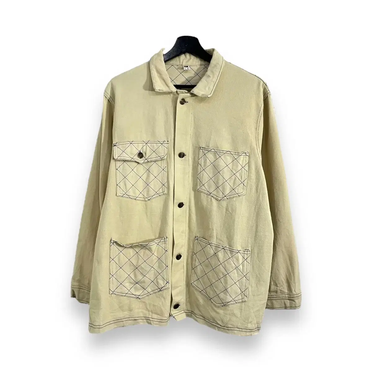 Waffle Pattern Multi-Pocket Jacket