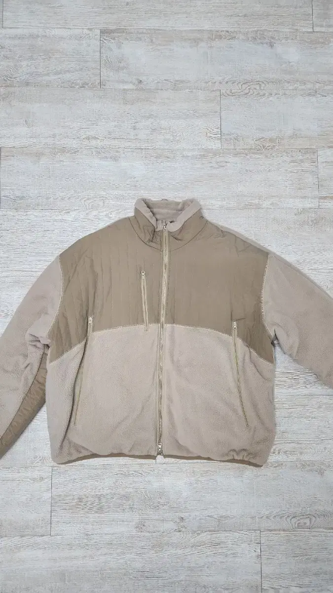 Noon23FW Wide silhouette fleece beige 2 sizes