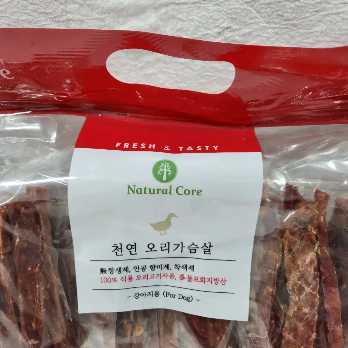 네츄럴 코어 천연 오리가슴살 600g 강아지간식