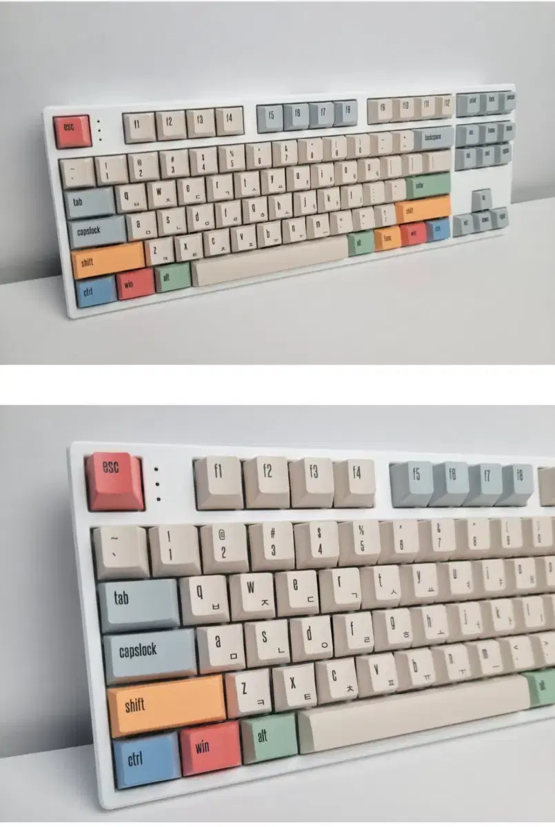 1.7mm 체리 GMK 캔버스 키캡 PBT 영어/ 한글각인 108키