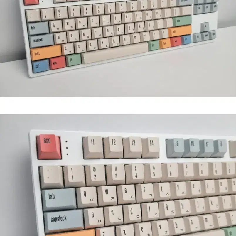 1.7mm 체리 GMK 캔버스 키캡 PBT 영어/ 한글각인 108키