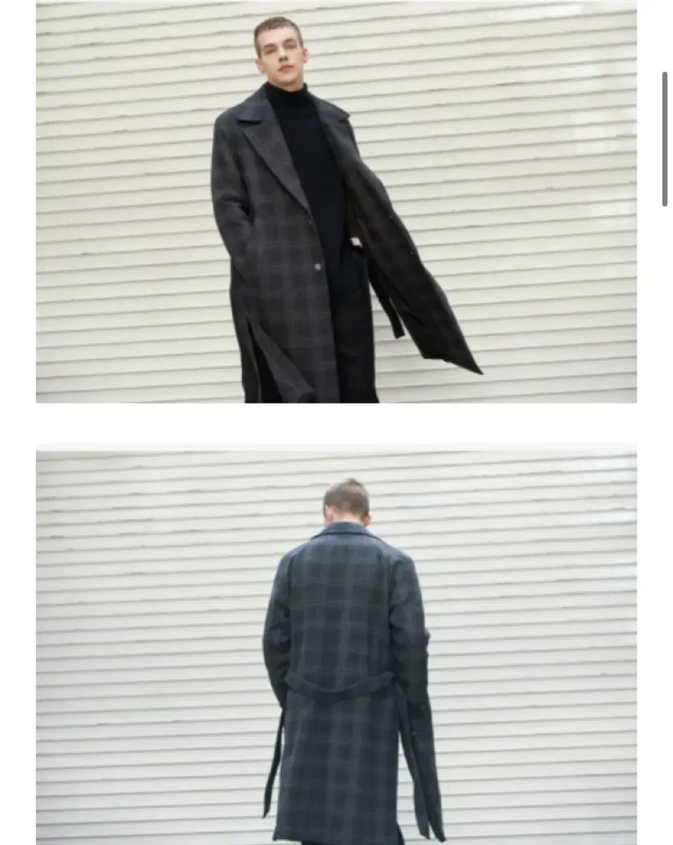 Ilkorso checked robe trench coat