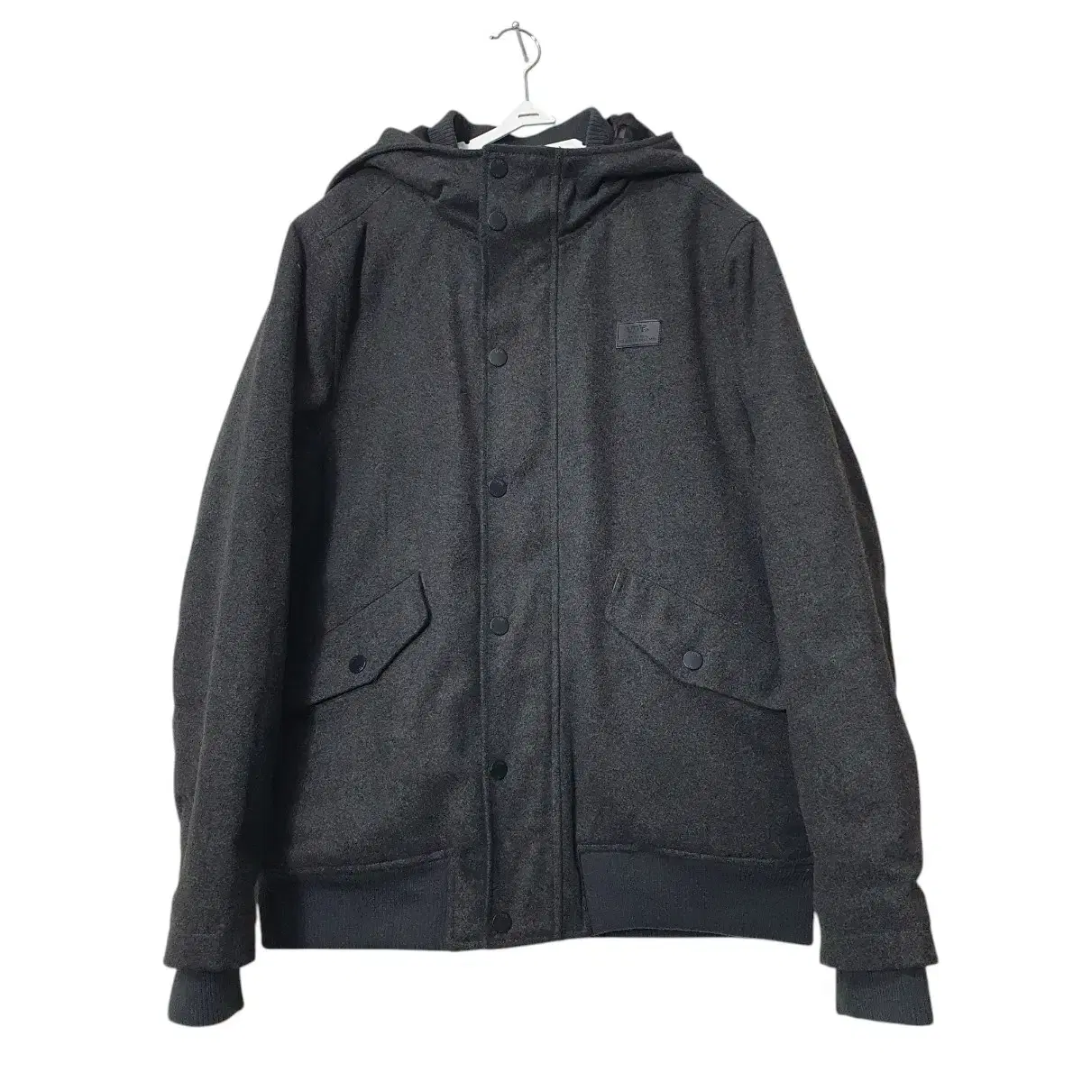 (L 100) VANS Vans padded jacket outer wool jacket charcoal