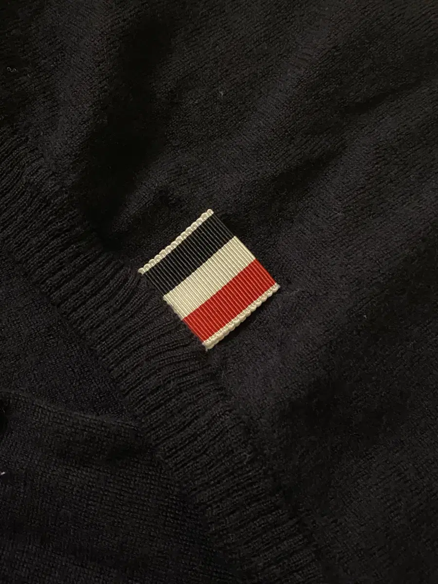 [Genuine/3] Thom Browne Diagonal Armband Wool Knit Navy