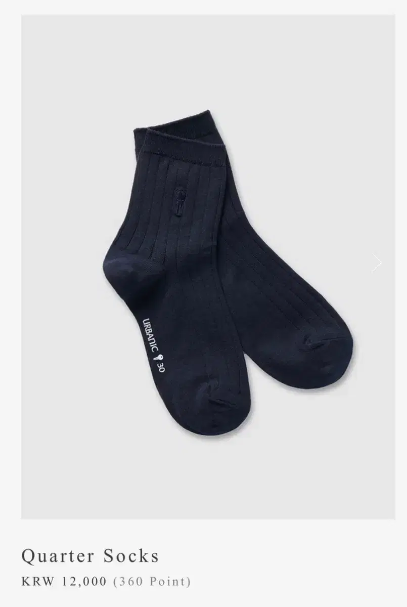 얼바닉30 Quarter Socks 네이비 2개