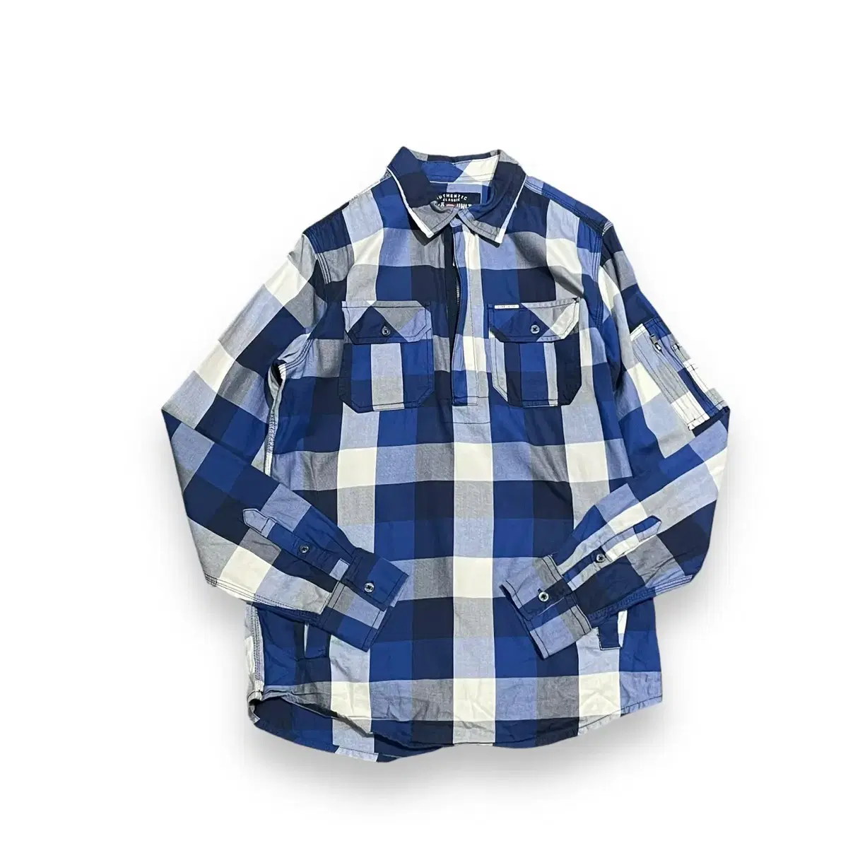 Manwon Shop Ecological Limited Vahn Zip-up Check Shirt