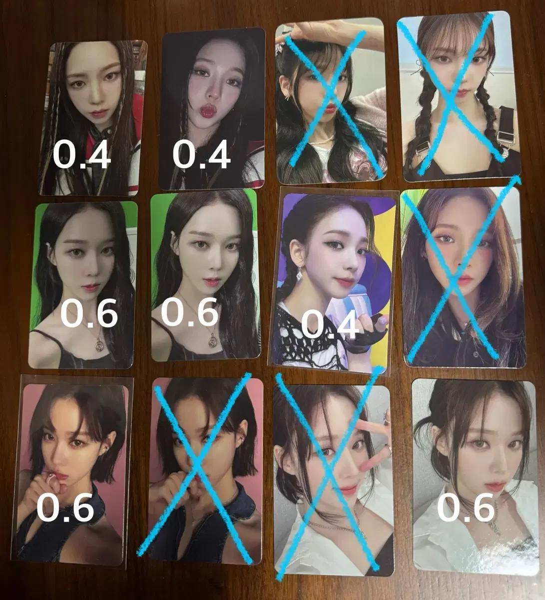 aespa karina winter pop up tc photocard poka