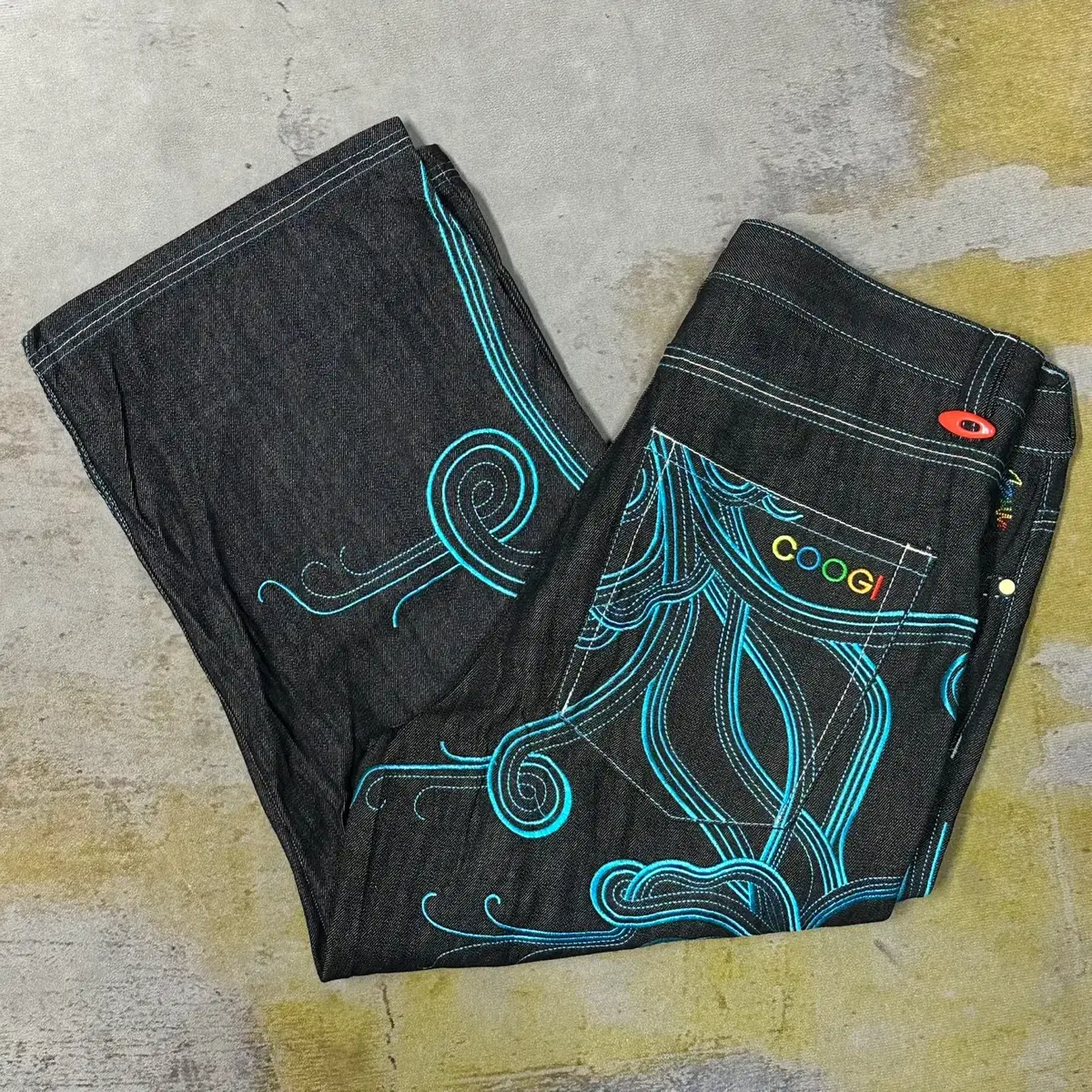 COOGI COOGI Vintage Embroidered Overfit Denim Jeans 38