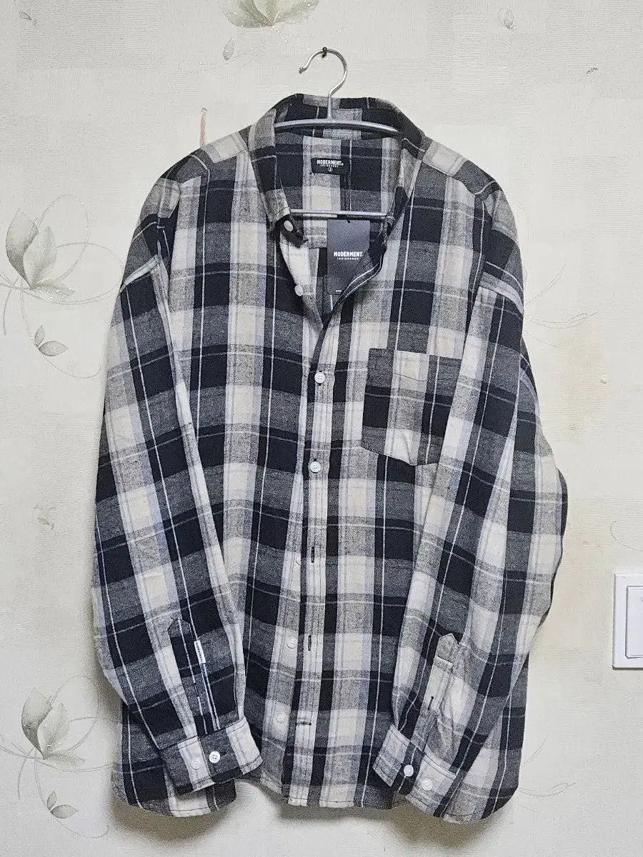 Beginnings Oversized Check Shirt [Black]