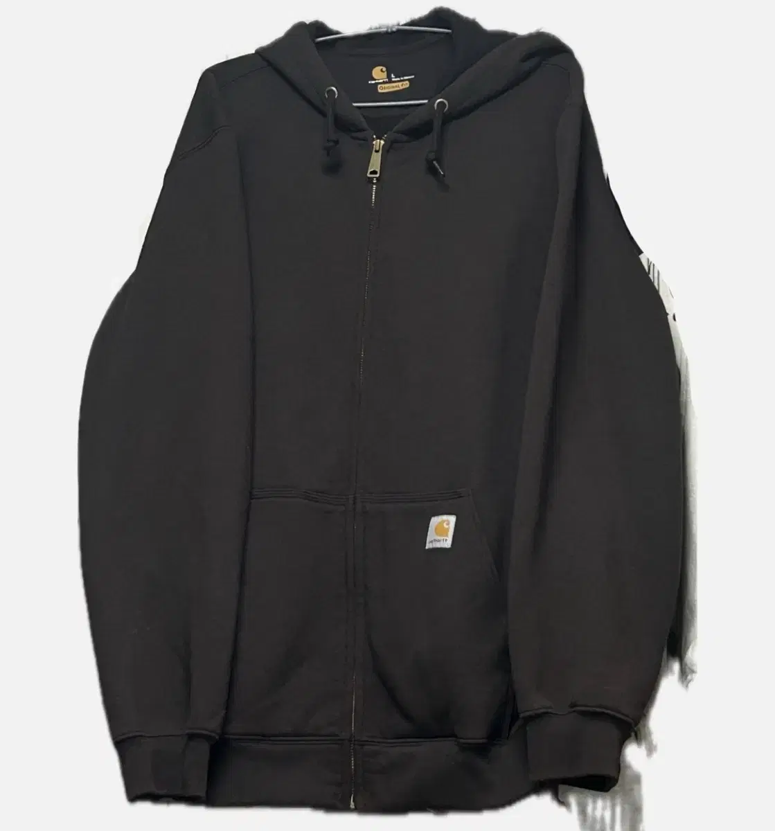 Calhart Midweight Hooded Zip Up Jin Brown L Sells