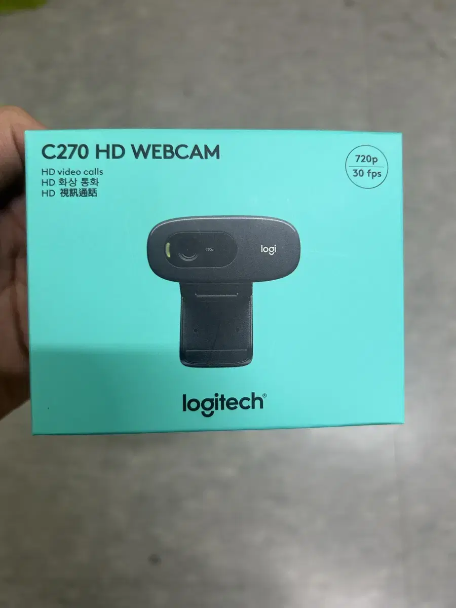 로지텍 웹캠 c270 hd webcan 미개봉상품 팝니다