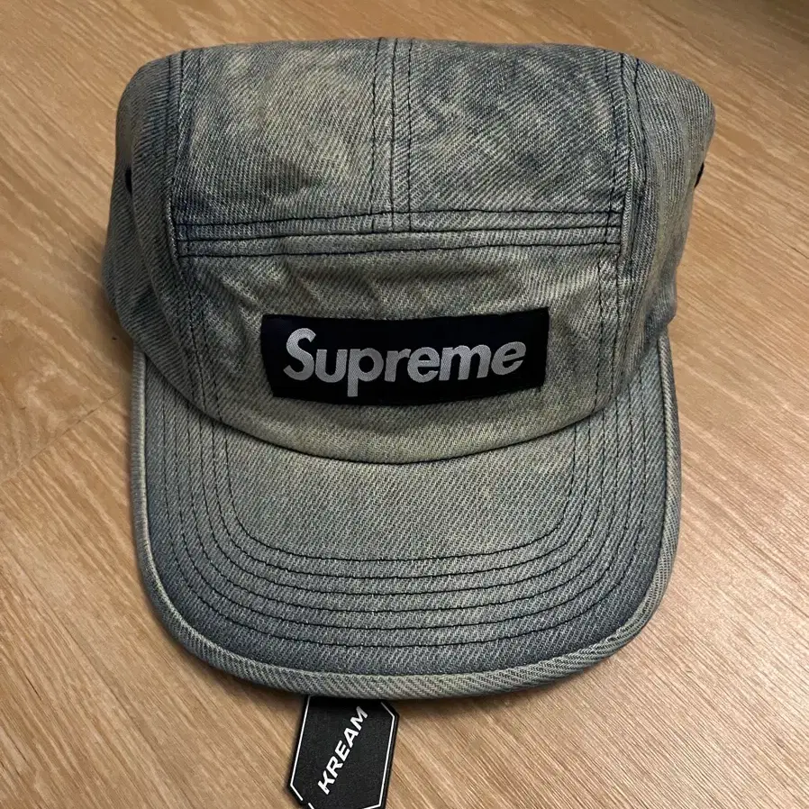 supreme 슈프림 워시드 치노 더티 인디고 캠프캡