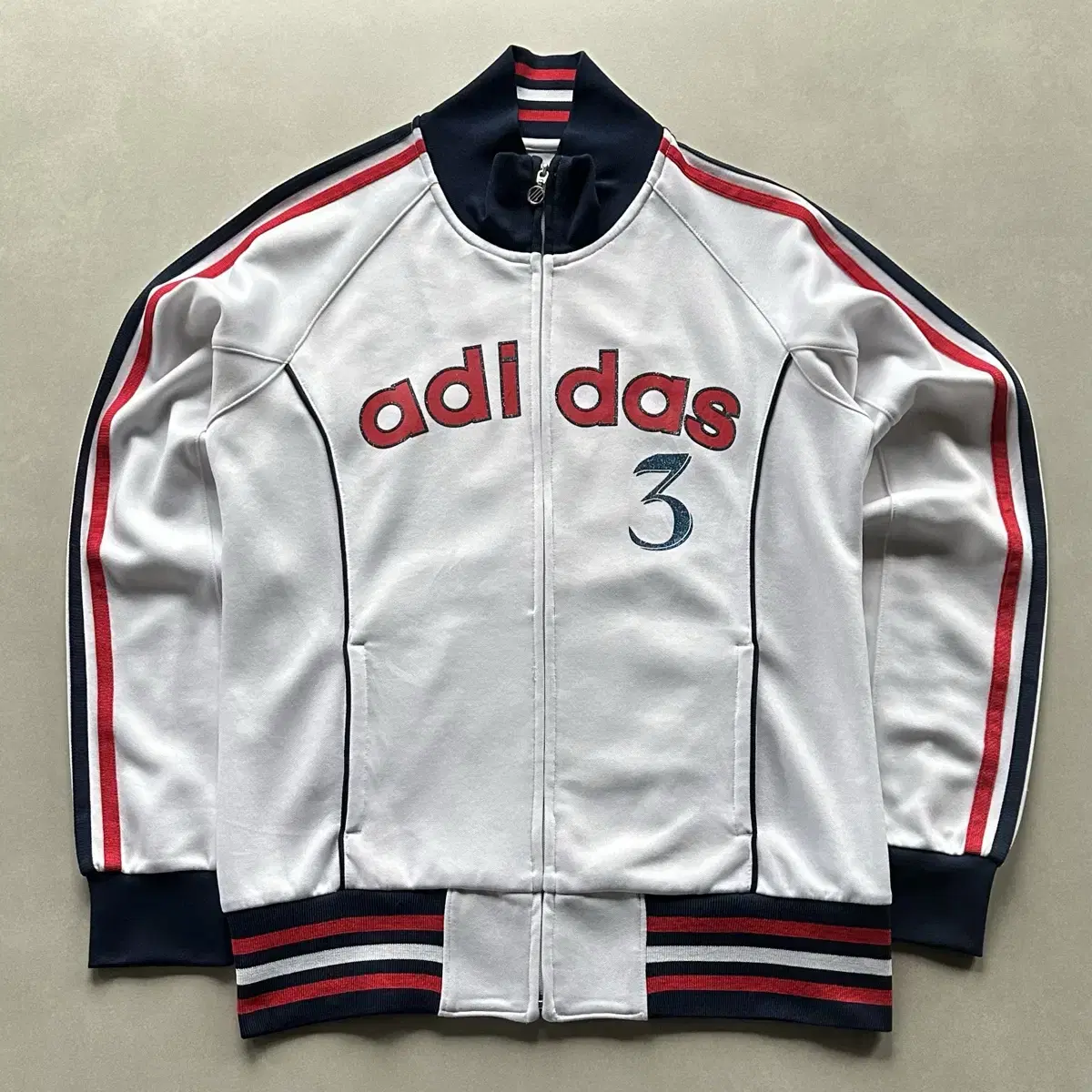 [M]Adidas Japan Spellout White Track Top Jersey