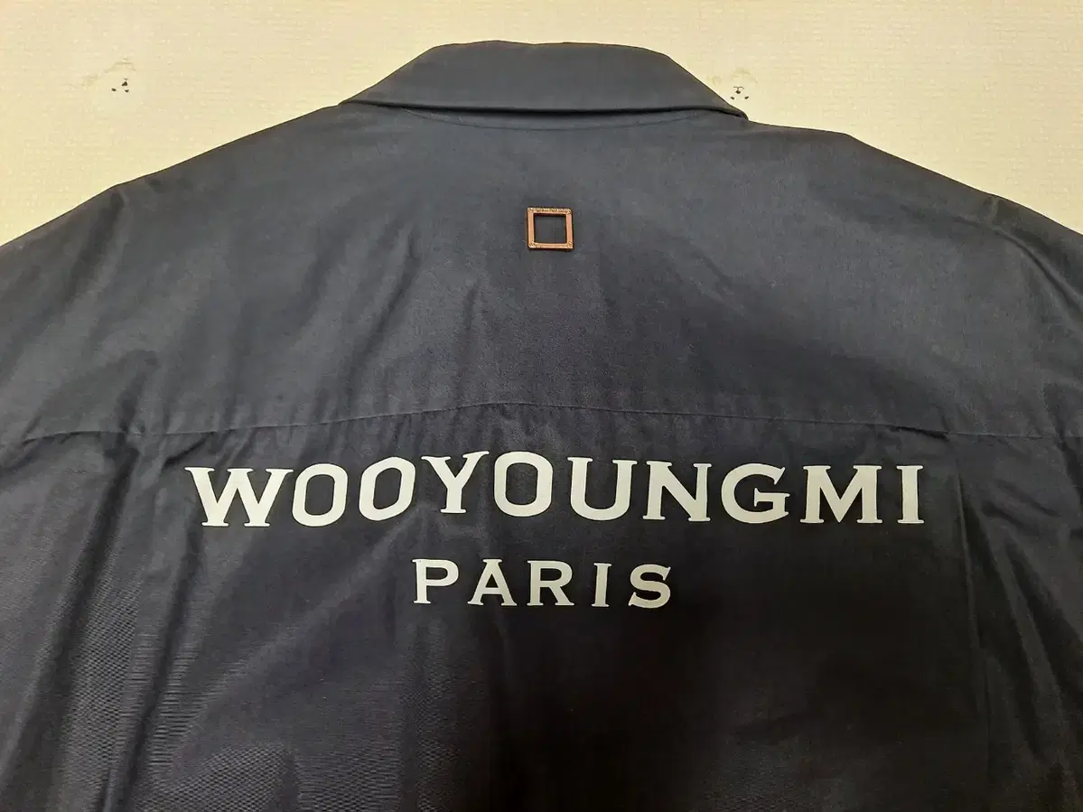 (Genuine) 21FW Wooyoung Mi Navy Back Logo Shirt