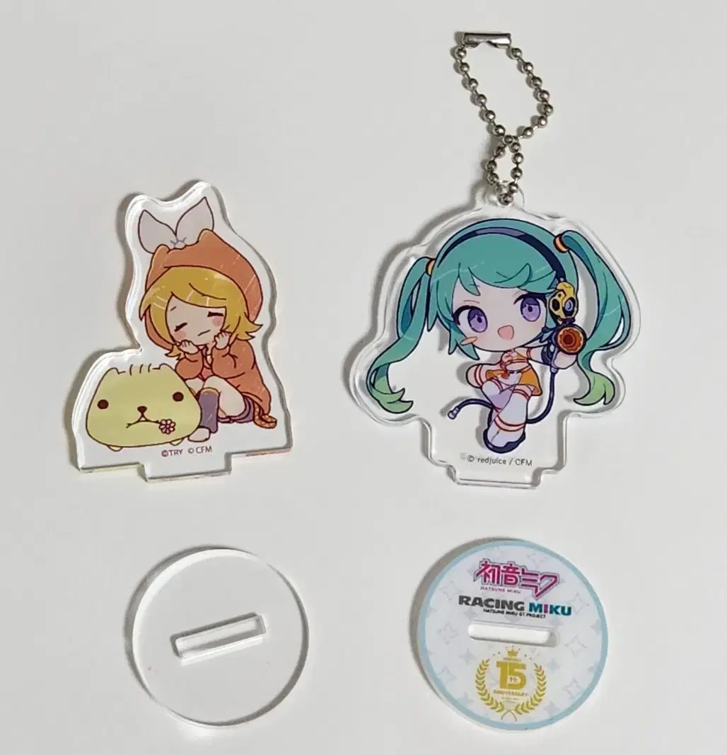 Hatsune Miku Mini Racing Acrylic Kagamine Rin Mini acrylic in bulk