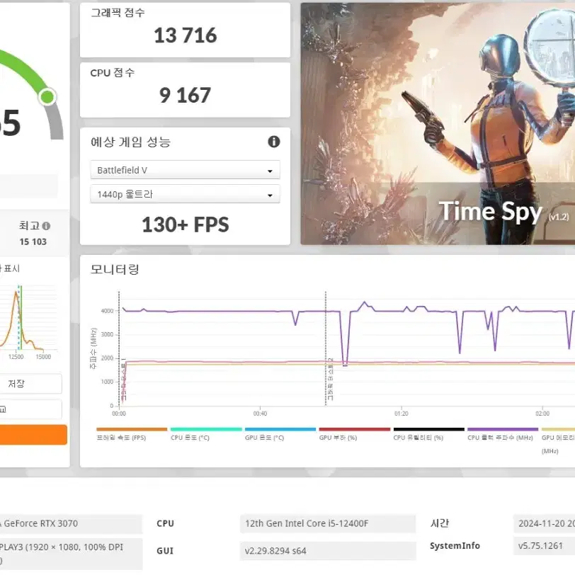 (안산/시흥)12400F,RTX3070 컴퓨터 본체