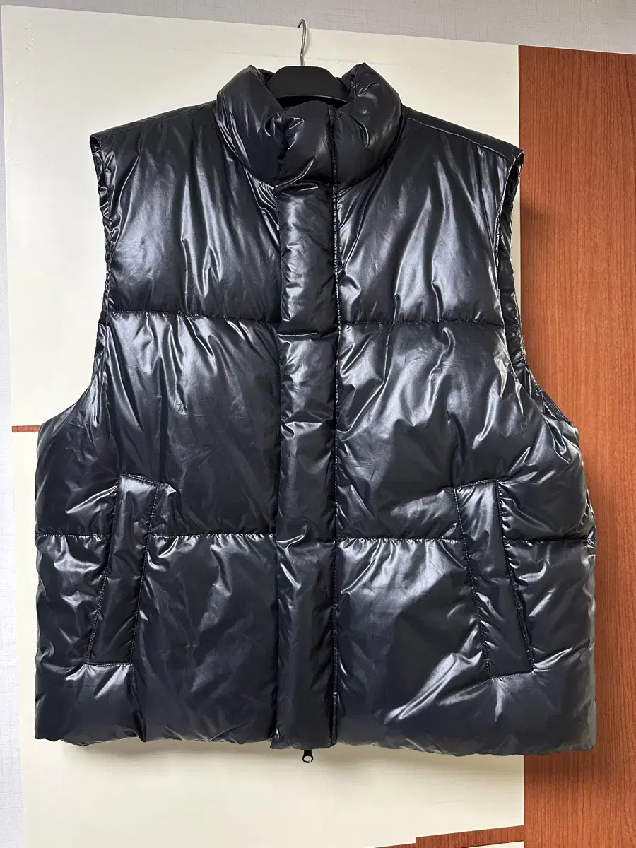 Spao Basic Pazzo Glossy Black XL Size Padded Vest Glossy