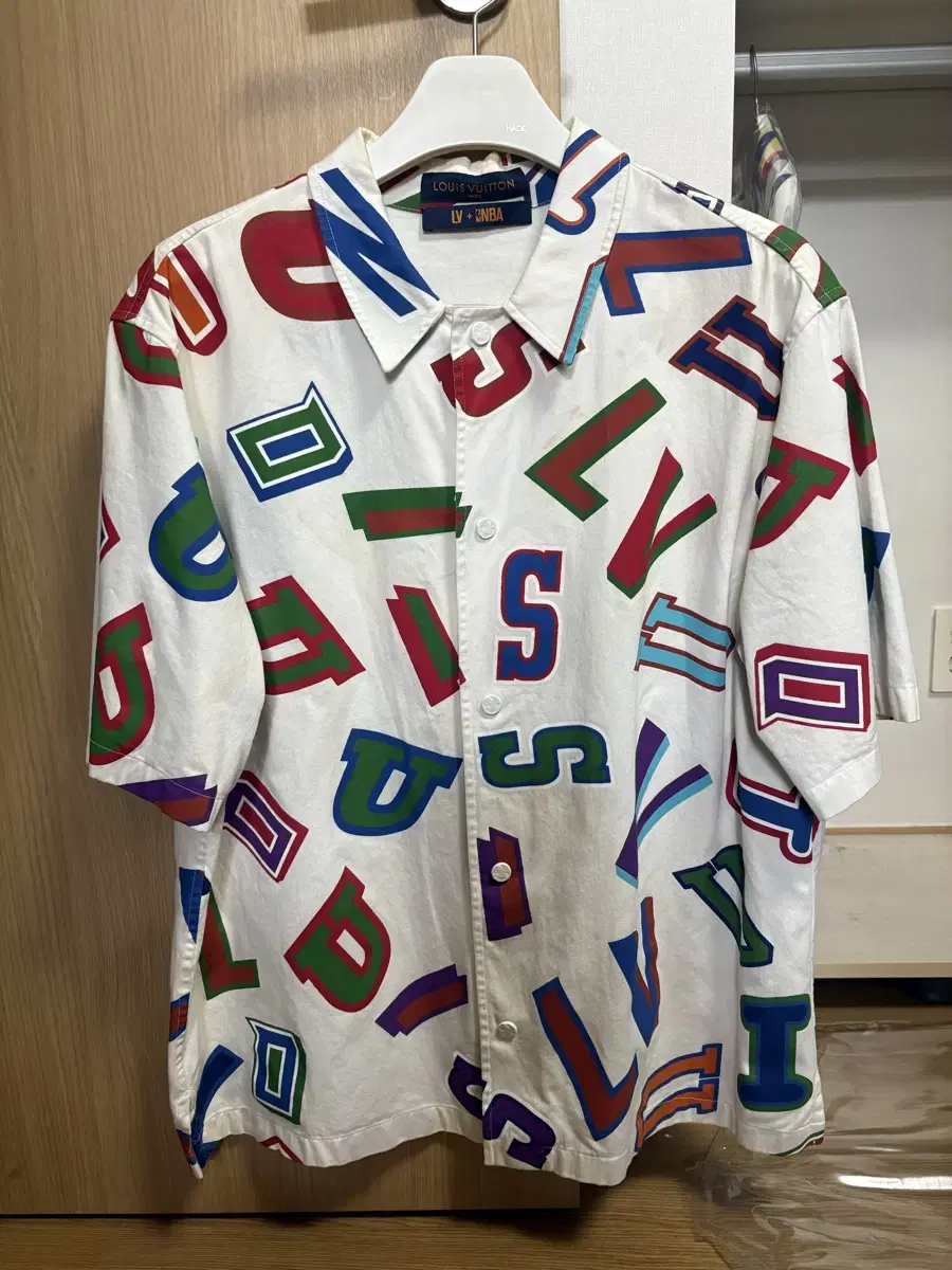 Louis Vuitton X NBA Basketball Letters Overshirt