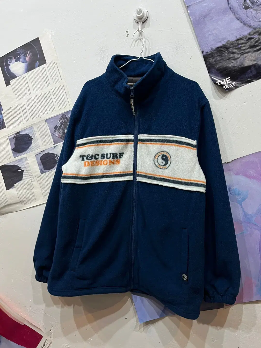 JapanVintage T&C Surf Design Fleece Jacket XL