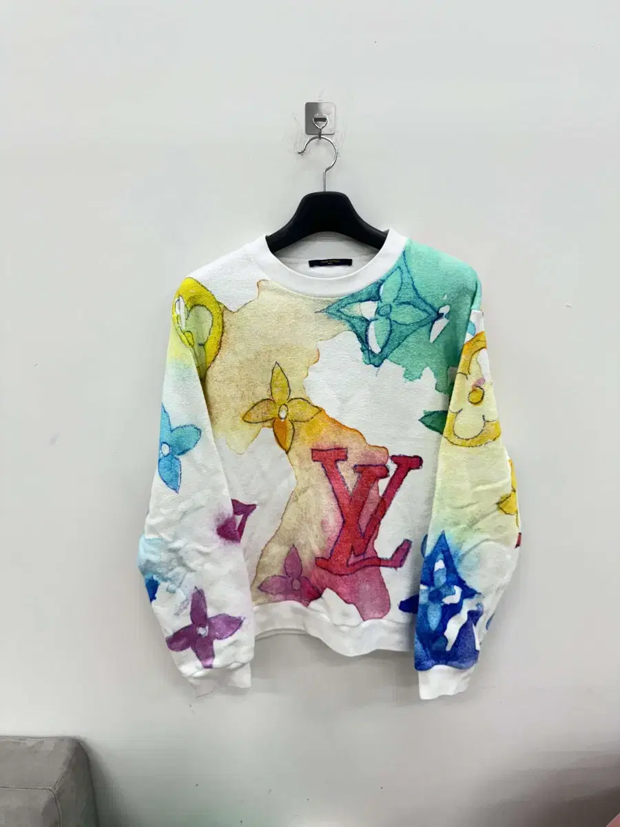 Louis Vuitton Watercolor Knit Bomber Jacket L