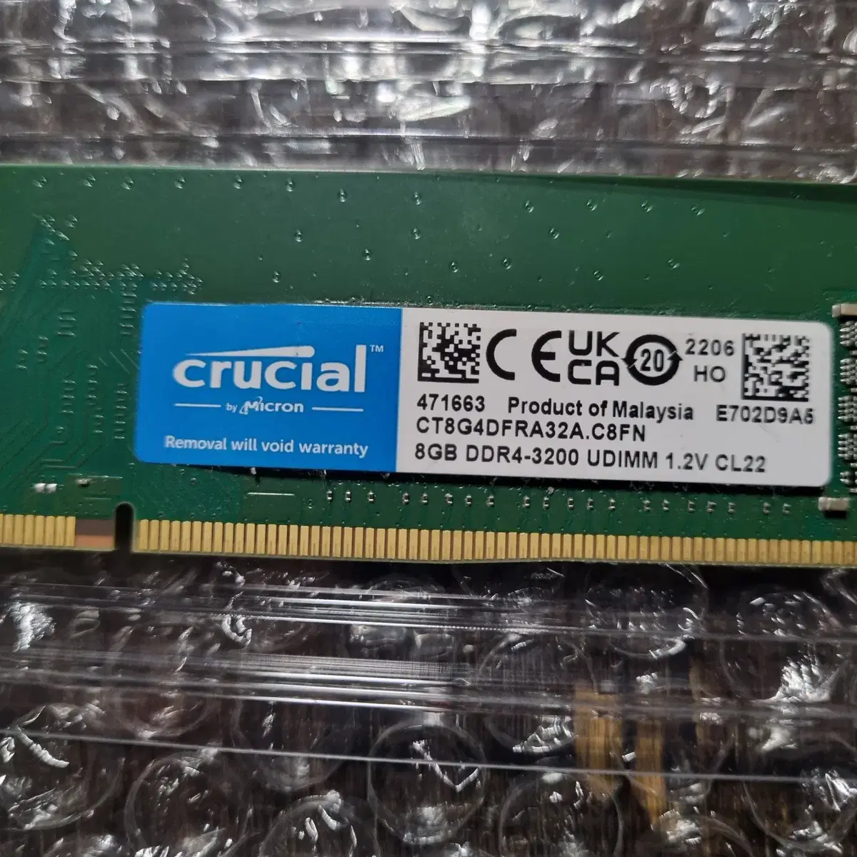 마이크론 DDR4 3200 8GB 2개 합 16GB 일괄 판매합니다.