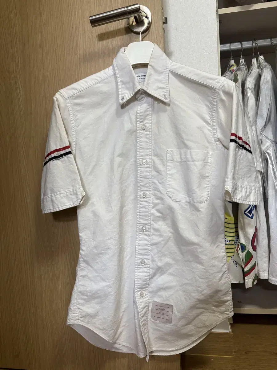 Thom Browne Armband Three-Wire Stripe Overshirt