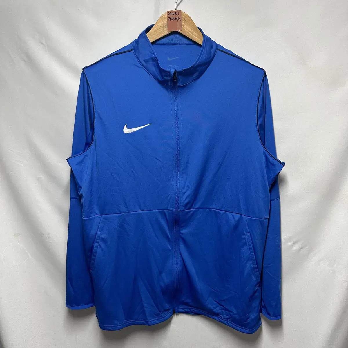 [Authentic/XL] Nike Swoosh DryFit bloo zip-up/jersey