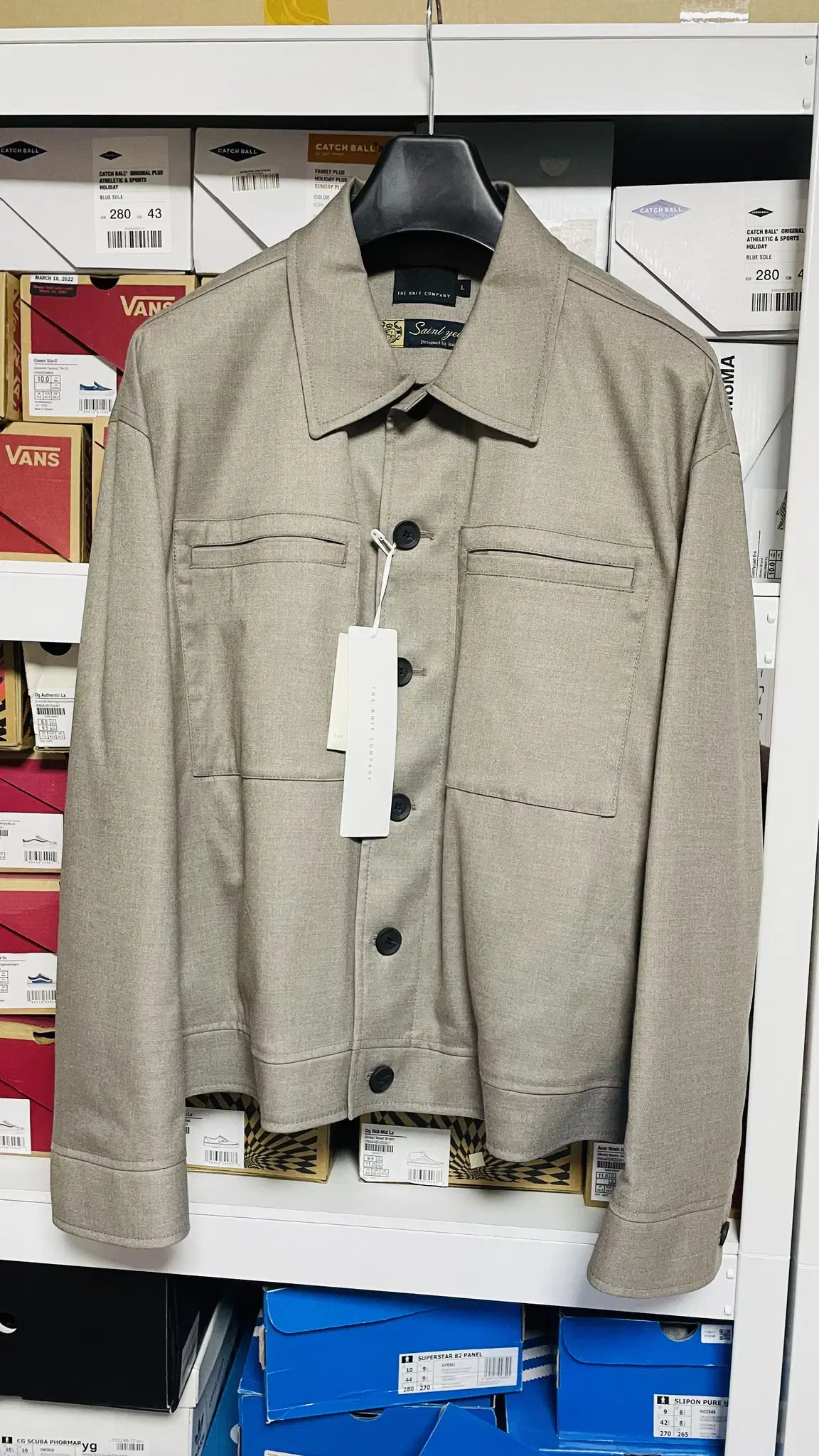 L) The Knit Company Modern Tucker Jacket