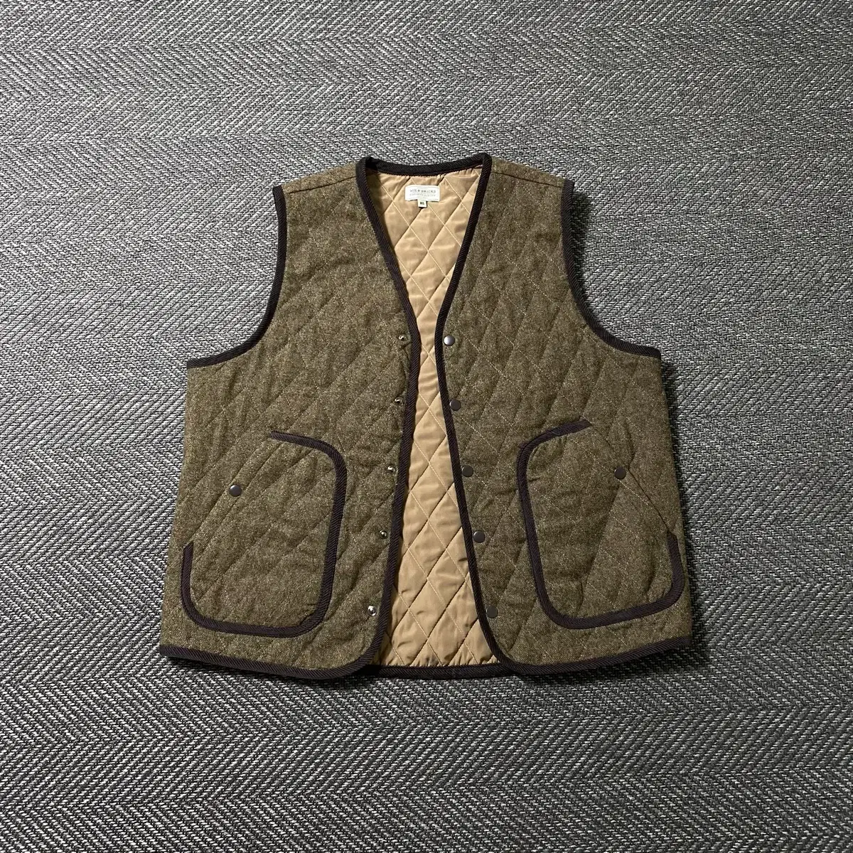 Wildbricks VN QUILTED Wool Quilted Vest Vest Jacket XL