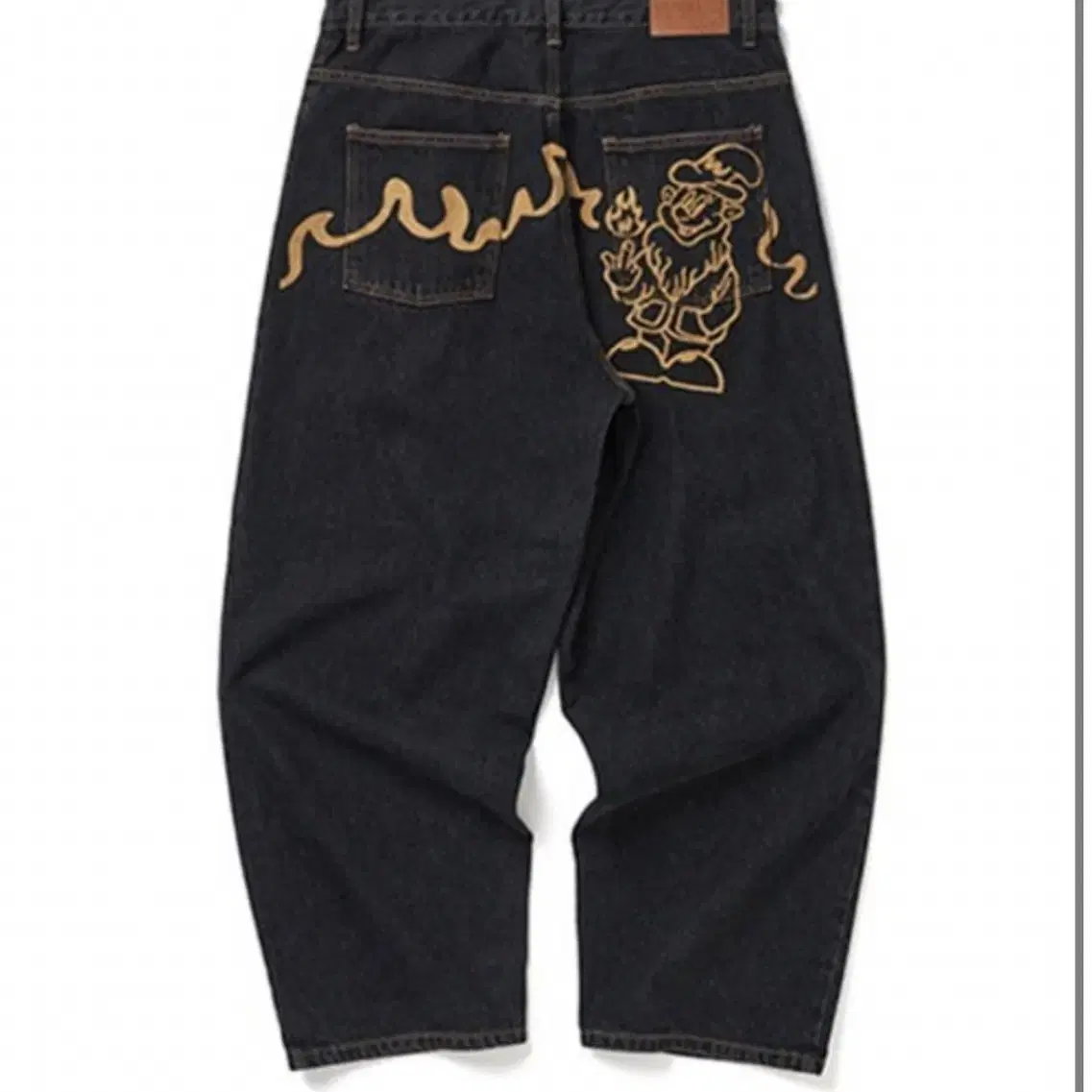 위캔더스 DWARF DENIM PANTS (BLACK) L