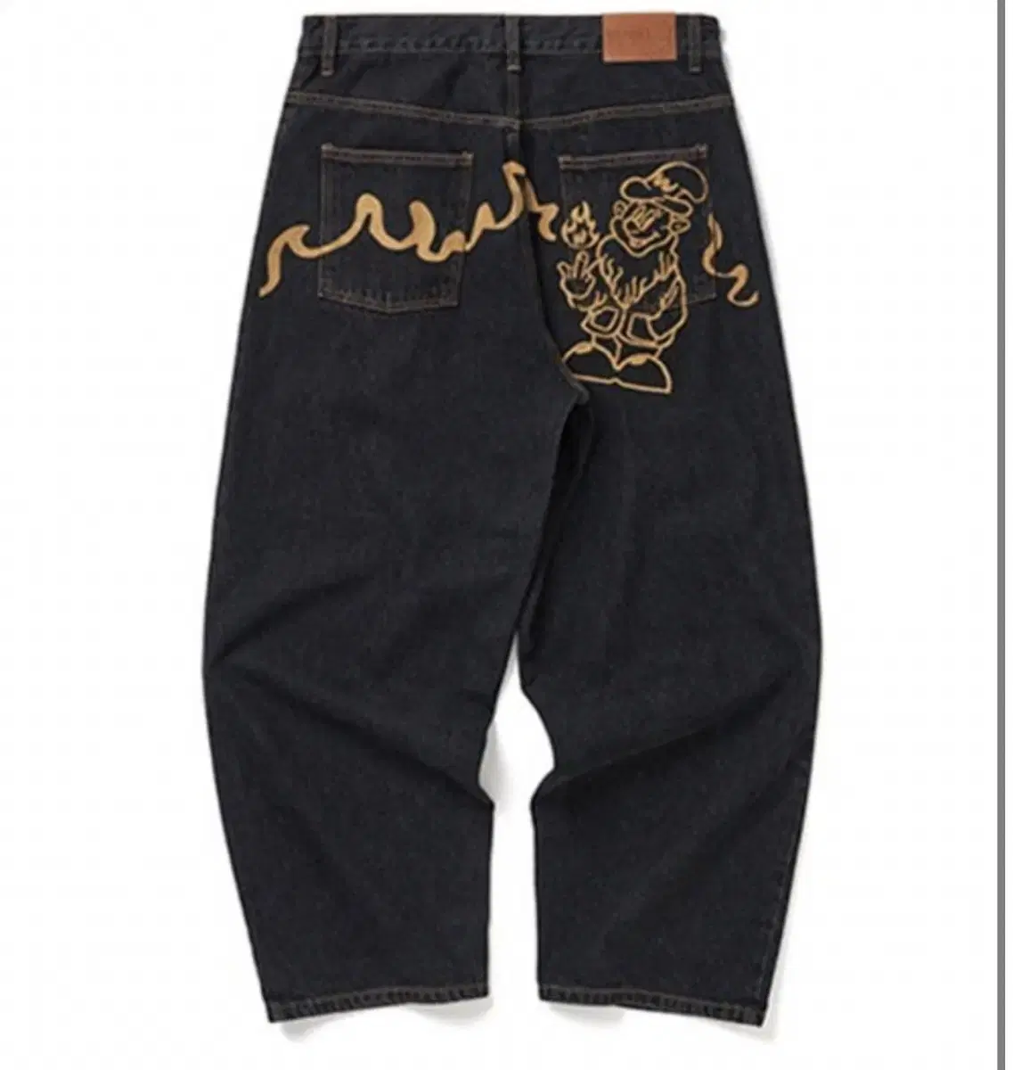 wickanders dwarf denim pants (black) l