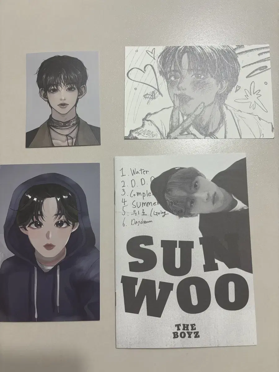 The Boyz sunwoo DDD Mini Photobook postcard bulk WTS