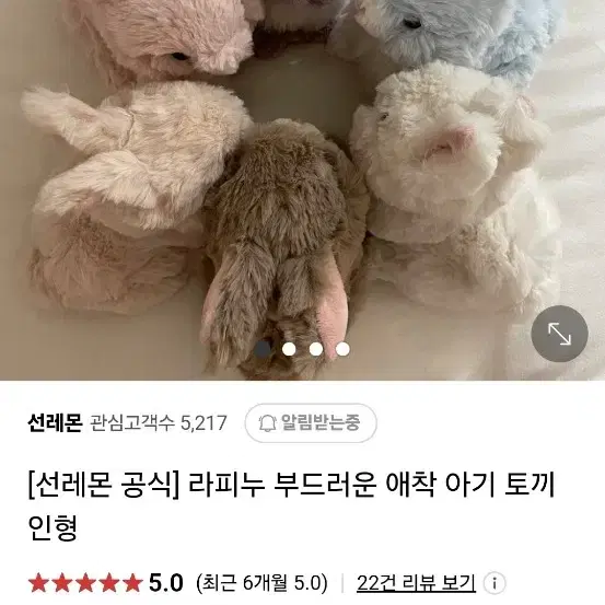 선레몬 라피누 토끼인형 팔아요