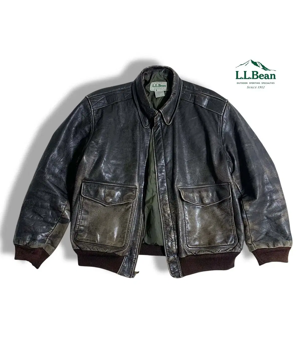 [L~XL] 70s L.L.Bean A-2 Leather jacket