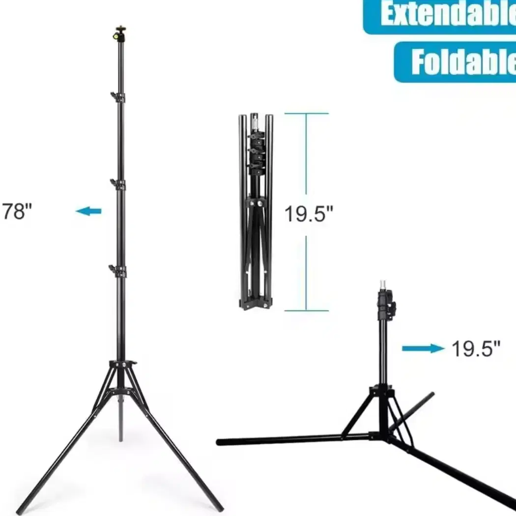 조명 삼각대 알루미늄 합금 접이식 휴대용 라이트 스탠드