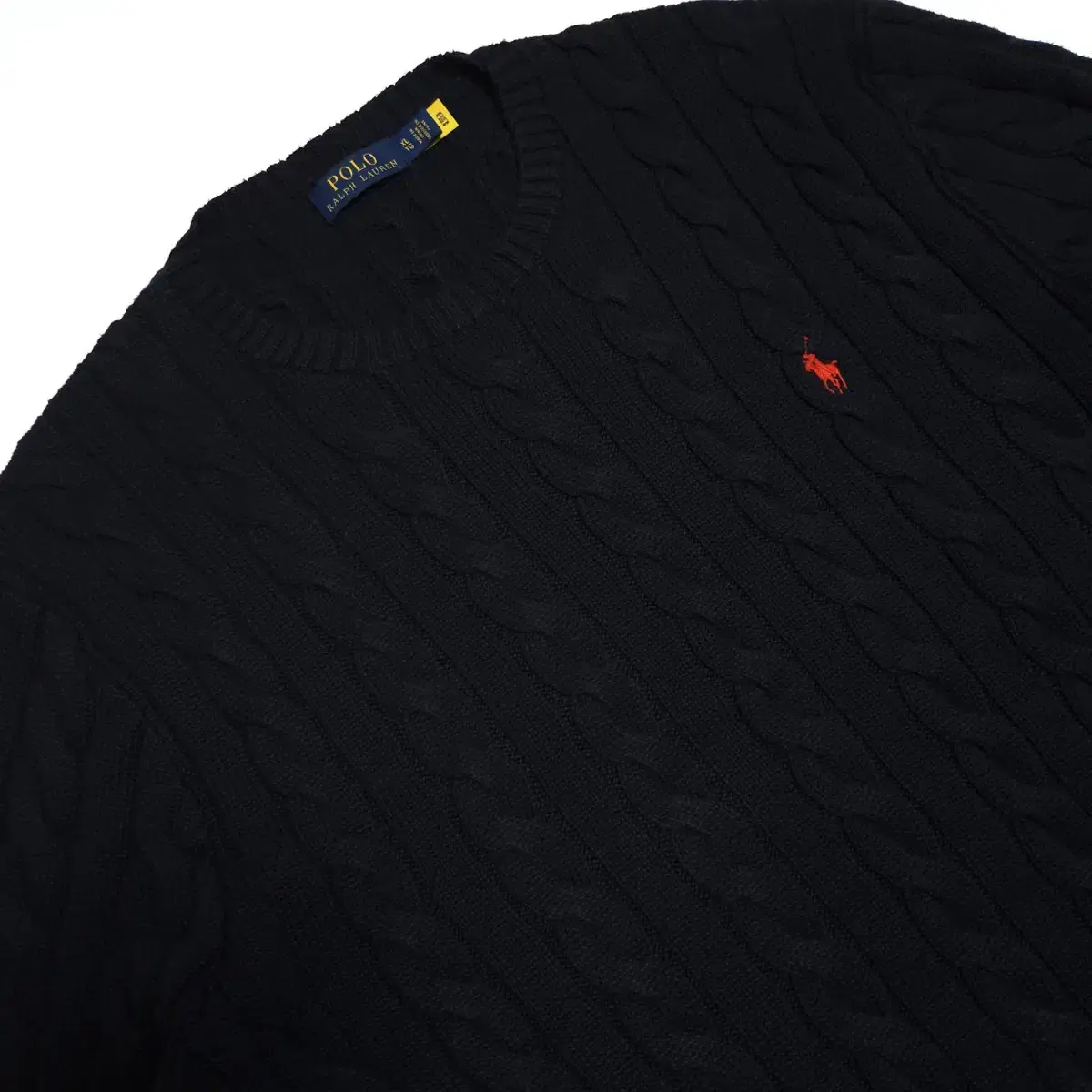 Polo Ralph Lauren New QR Cable Pretzel Knit Navy