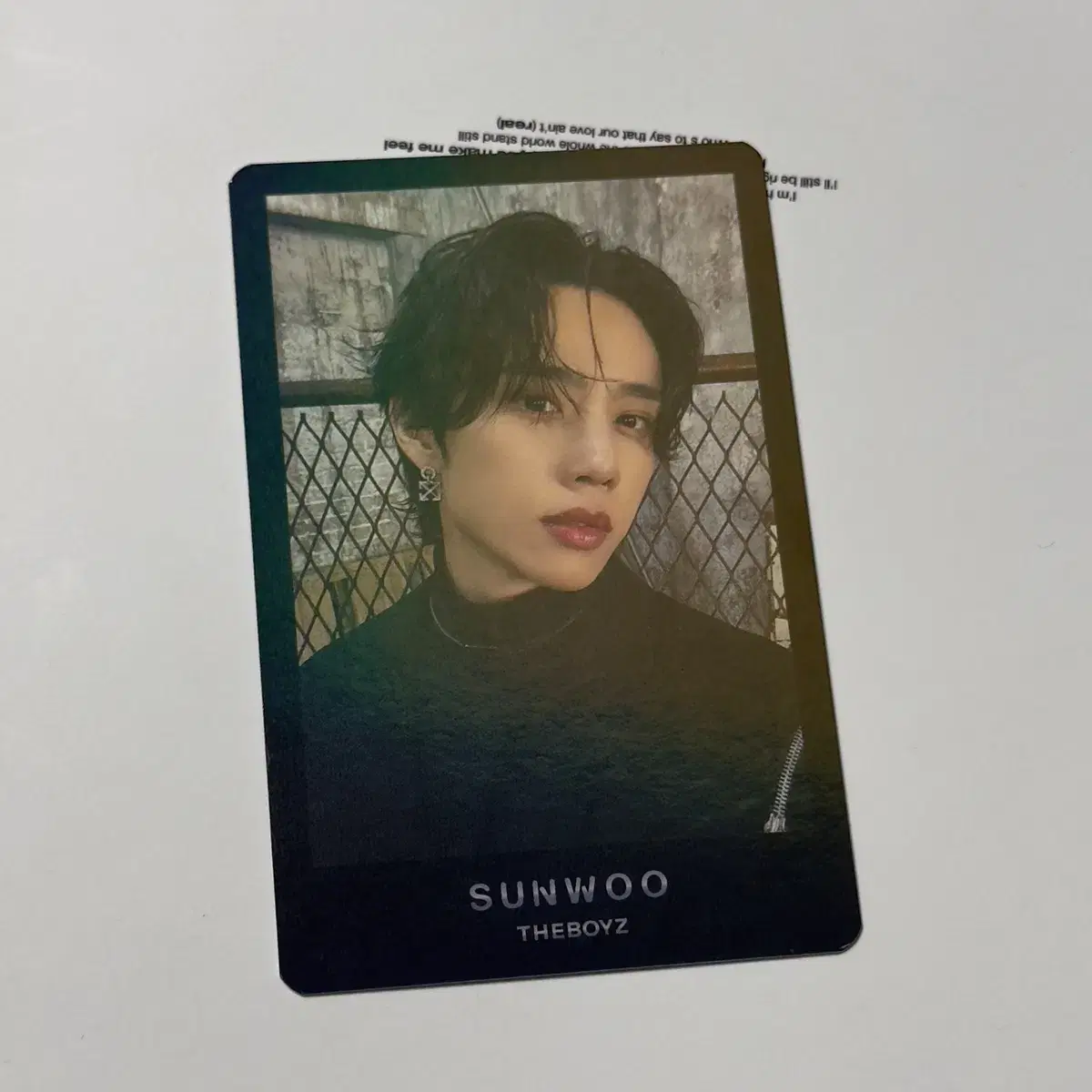 The Boyz sunwoo Generation Random tc Photocard