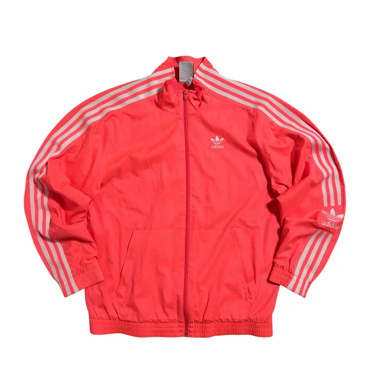 adidas Neon Pink Lockup Tracktop Windbreaker (M)