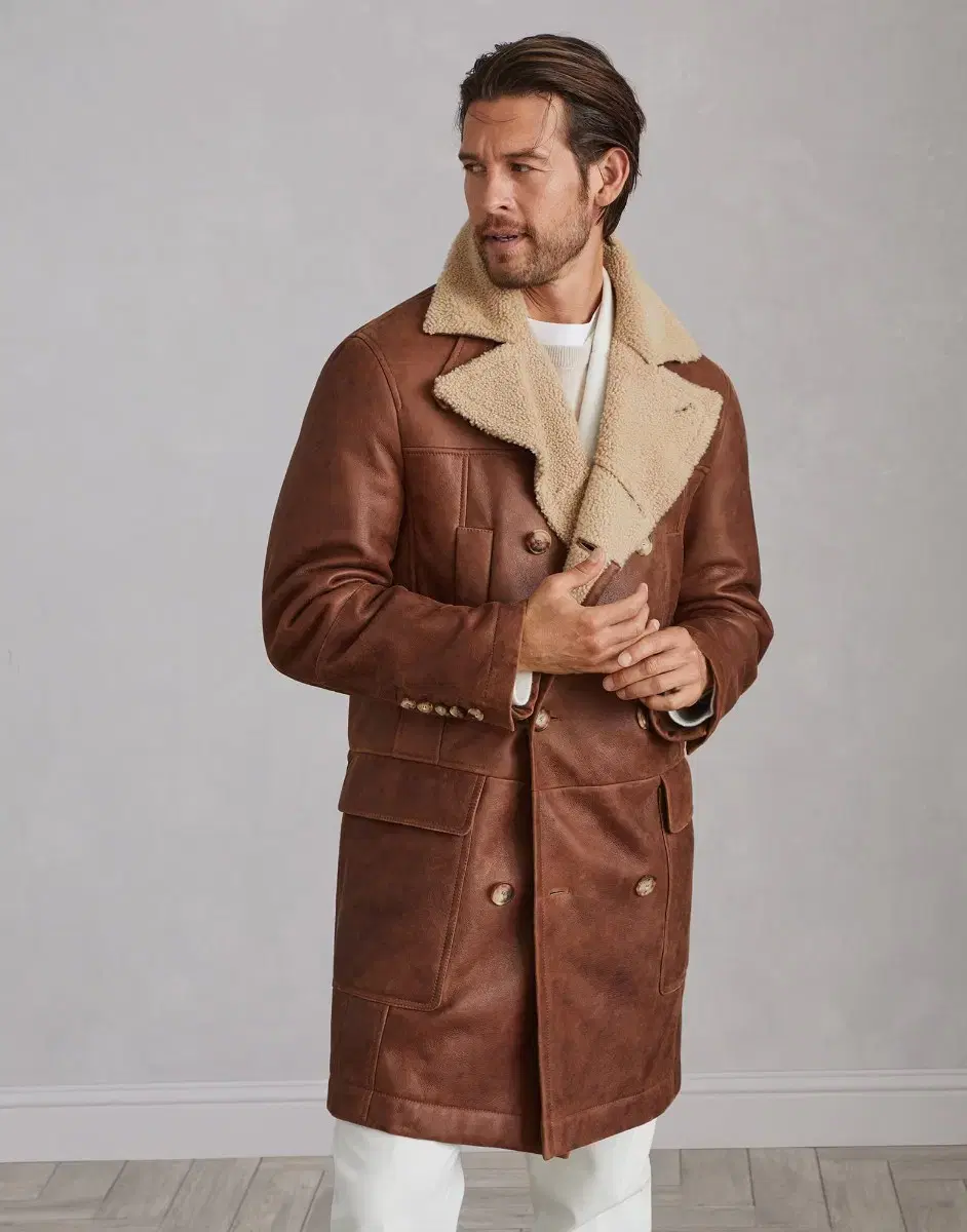 Brunello Cucinelli Shearling Mustang Coat