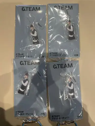 &TEAM 아크릴 키체인 HARUA 하루아 미개봉 새상품 4개 세트