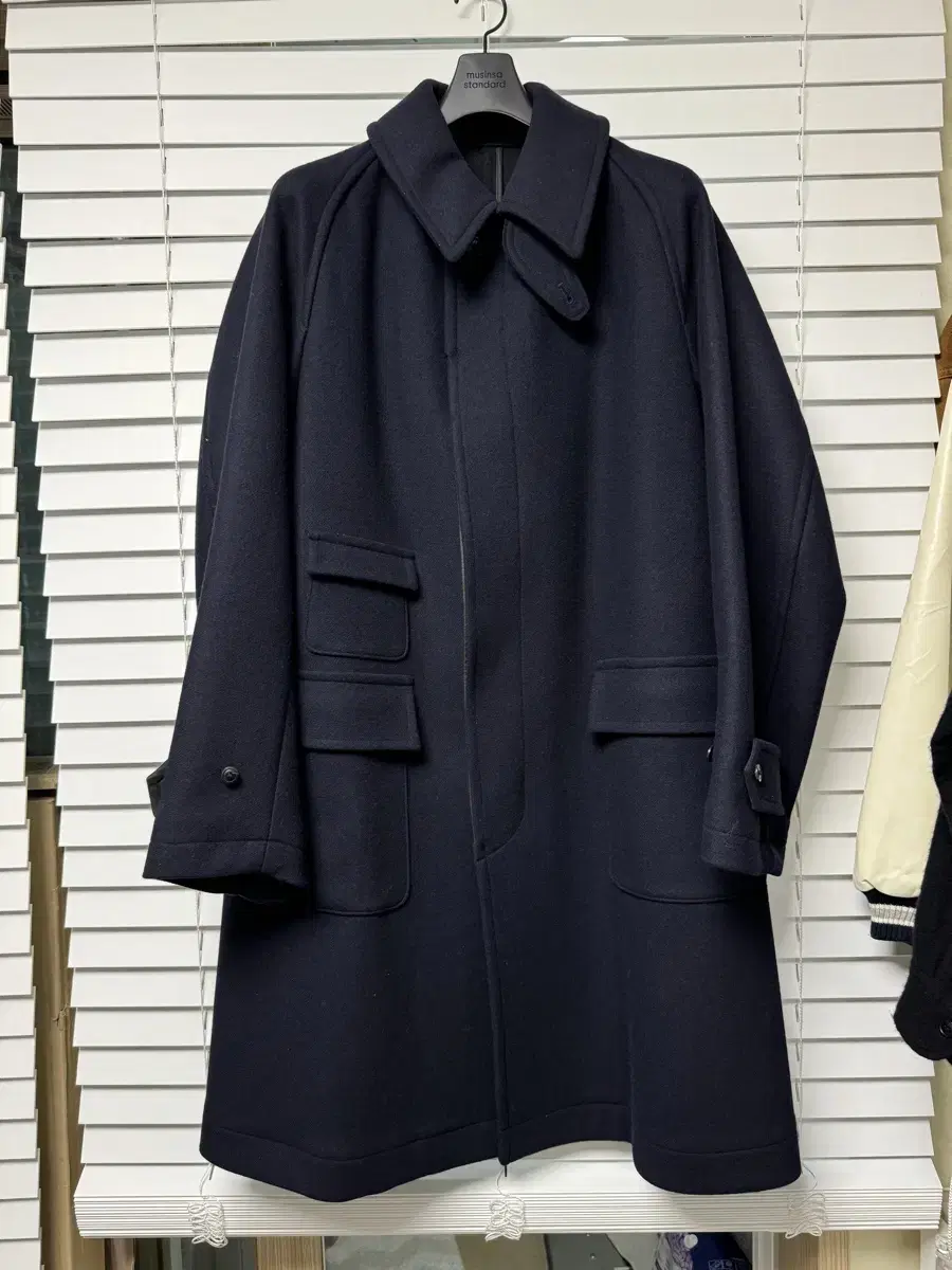 Captain Sunshine Traveler Coat Navy 40 - 22FW