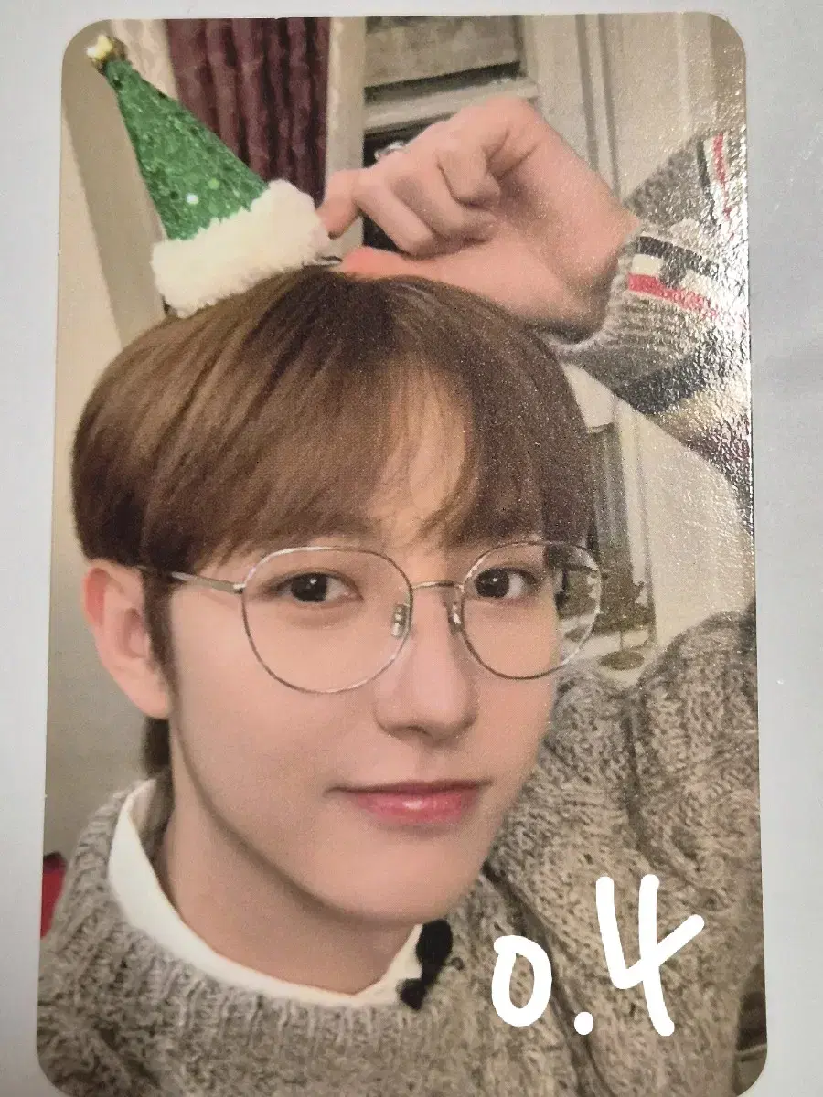 NCT Dream renjun Pink Christmas Photocard