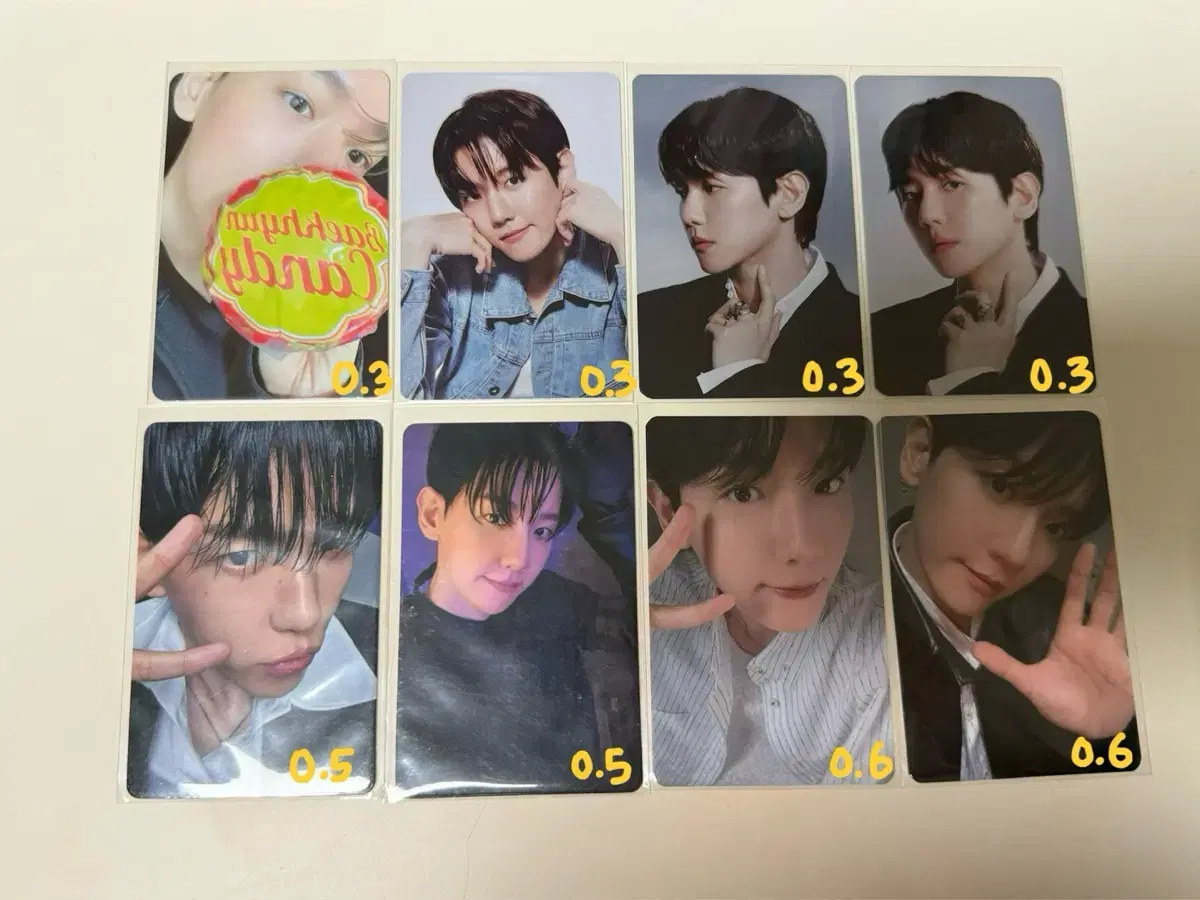 Baekhyun photocard sells!!! Candy, Rondal, Pineapple