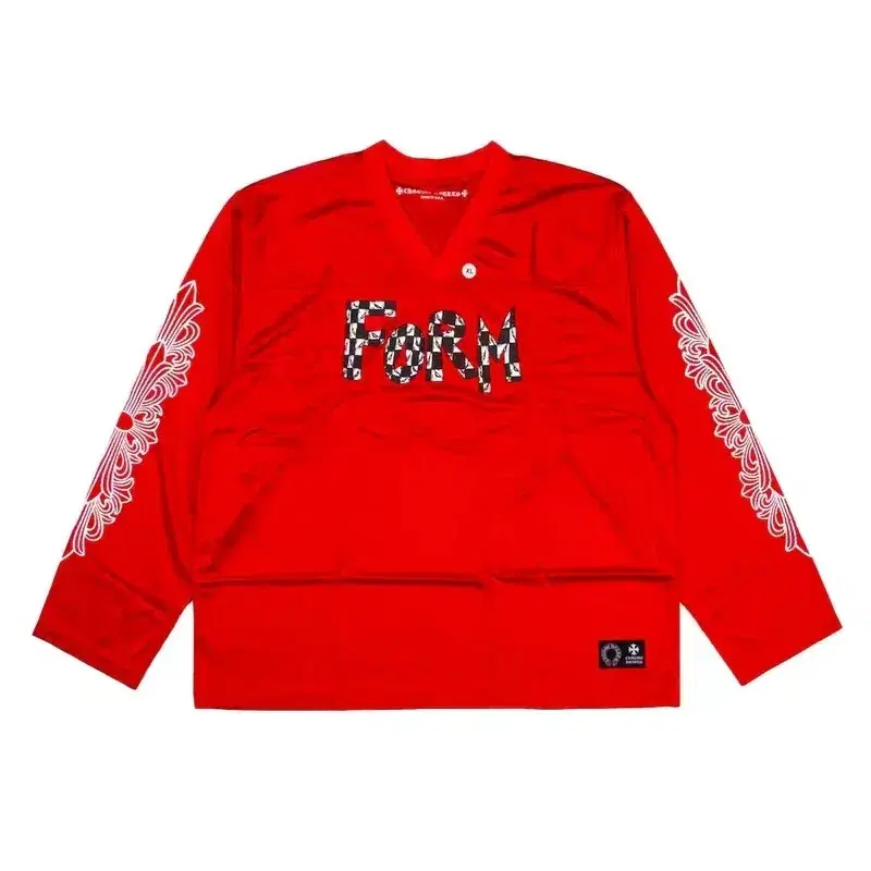 ChromeHearts Matty Boys' Mesh Long Sleeve Sports Warm-Up Jersey - Red