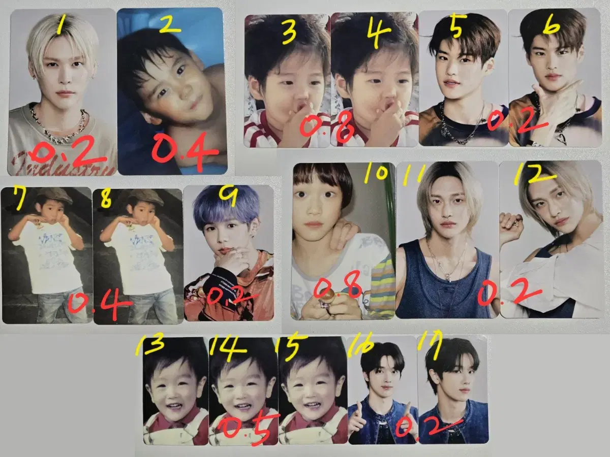 Rize Baby photocard tc Photocard (Eunseok, Sohee, Shotaro, Wonbin, Sungchan)