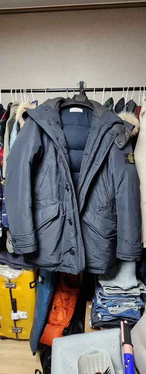 Stone Island Microlapse Down (L) Navy