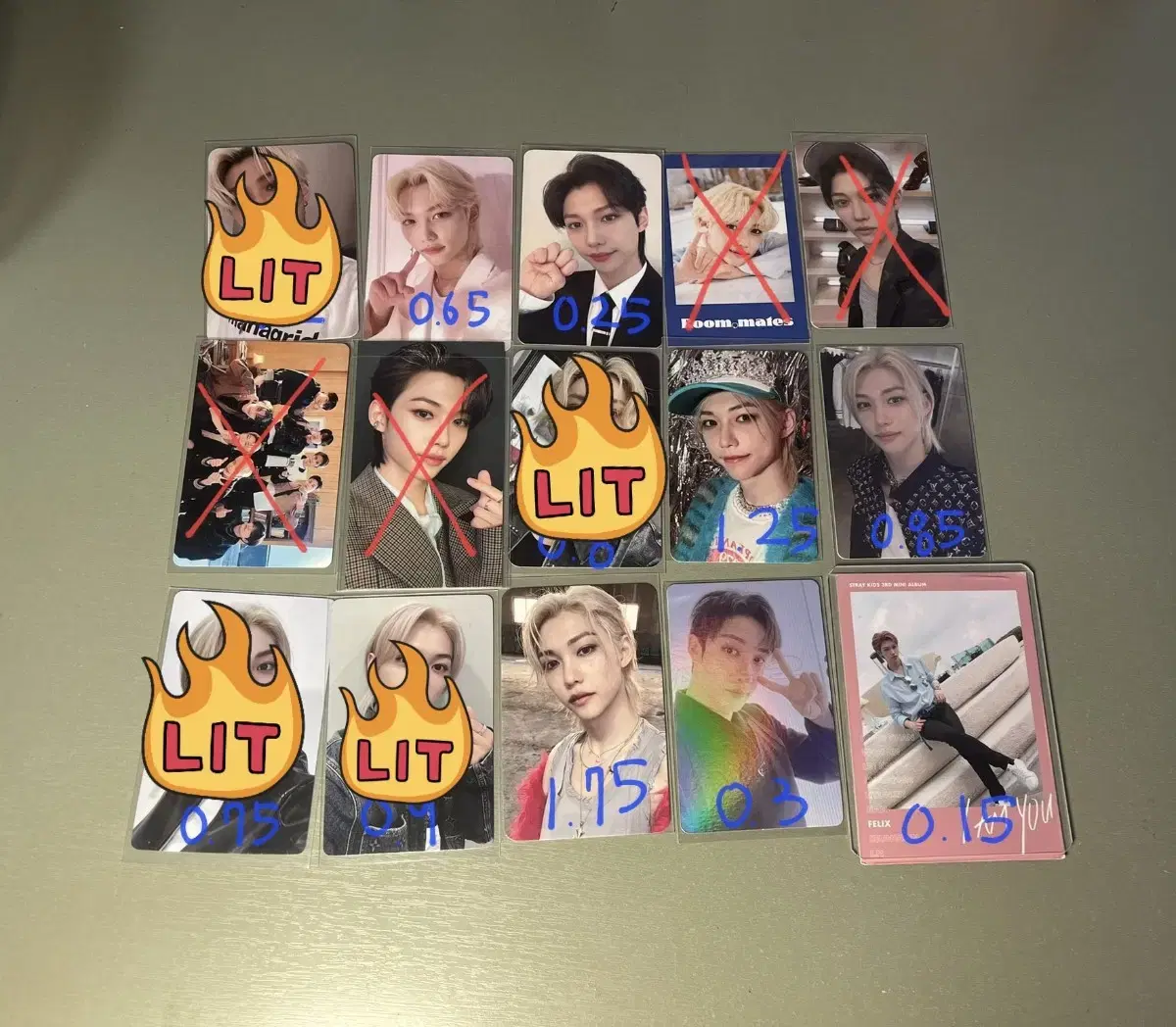 Skz photocard Special Five Star yizhiyu unreleased photocard pre-order benefit Pacific Namil KMS Felix